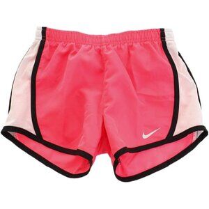 Nike Kids Dri FIT Woven Athletic Shorts Toddler Little Girls 6 Racer Pink Black